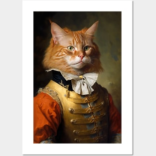 Orange Tabby Classic Portrait Posters and Art